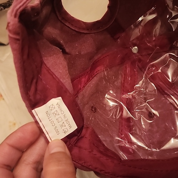 High Ponytail Baseball Cap Women (Wine Red OS) - Picture 5 of 6